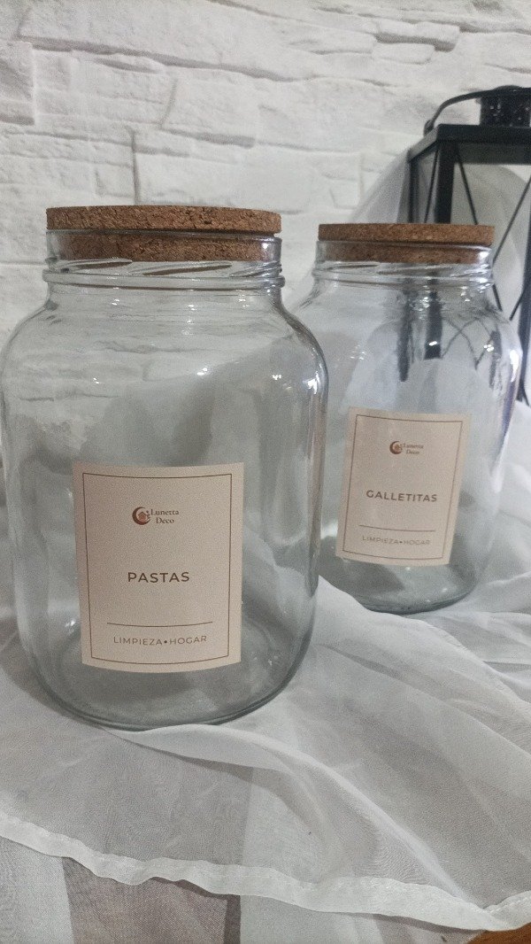 Producto - Combo Mury X2 Frasco de vidrio 3000cc Tapa Corcho