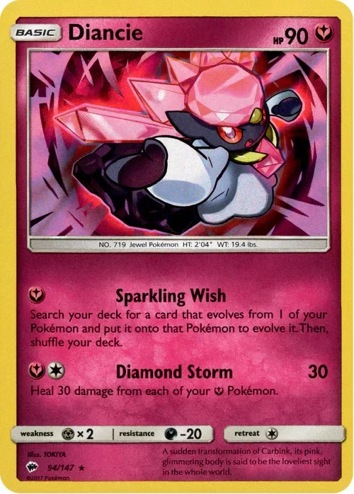 Producto - Diancie - 94/147 - Burning Shadows - Holo