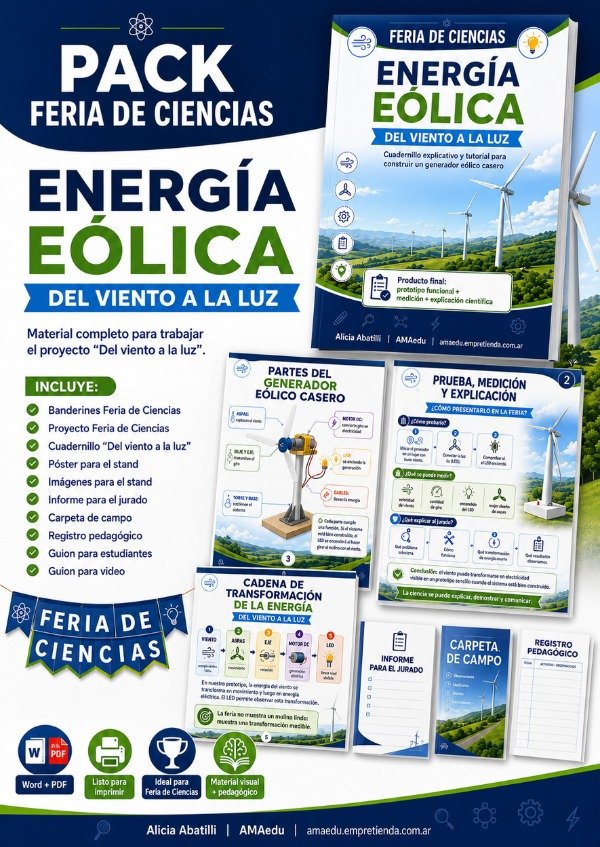 Producto - Feria de Ciencia PACK ENERGÍA EÓLICA
