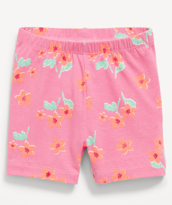Producto - Calza ciclista para Niñas Marca OLD NAVY Rosa Flores