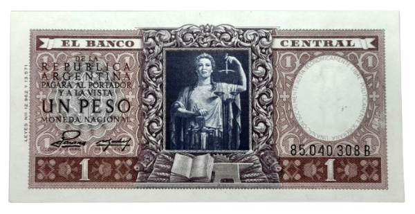 Producto - 1 Peso Justicia (Palarea - Revestido) Bott.1912 Unc