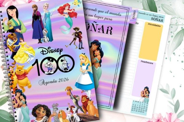 Producto - PACK N 6 AGENDA 2026 DISNEY PERSONAJES Y VILLANOS