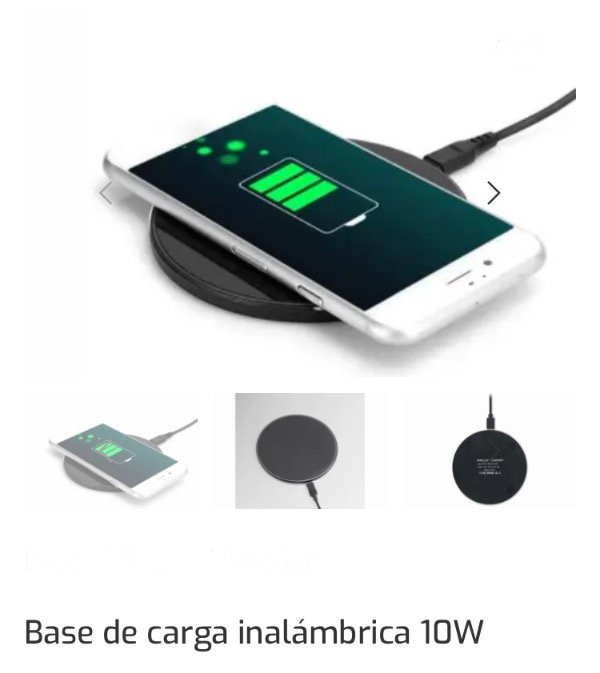 Producto - Base de carga inalámbrica 10w