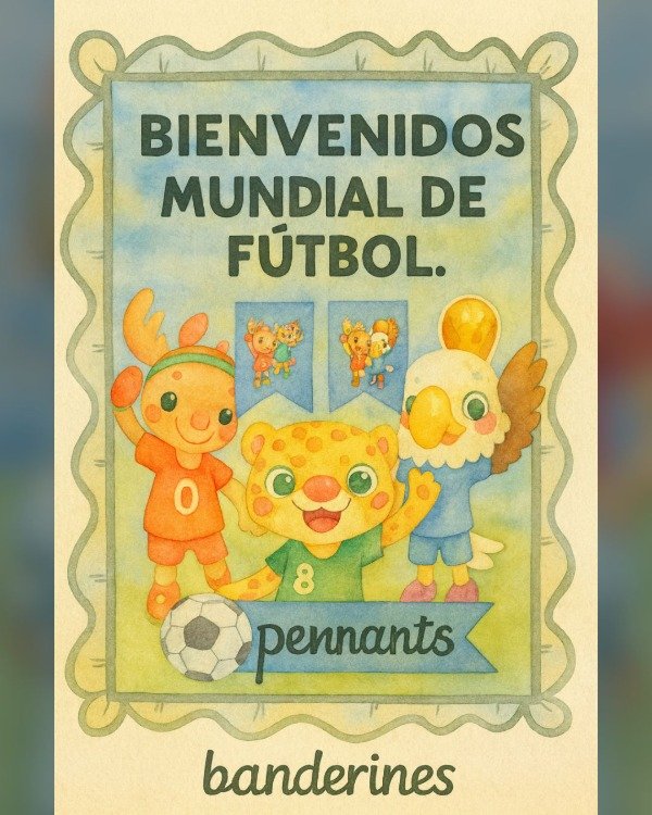 Producto - Banderines Bienvenidos al Mundial - Welcome to the World Cup