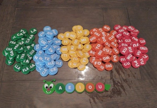 Producto - GUSANITO SILABICO POR COLOR