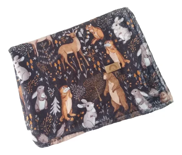 Producto - Manta polar Bosque Oscuro