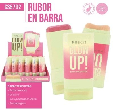 Producto - Rubor en Barra con Brocha Pink 21
