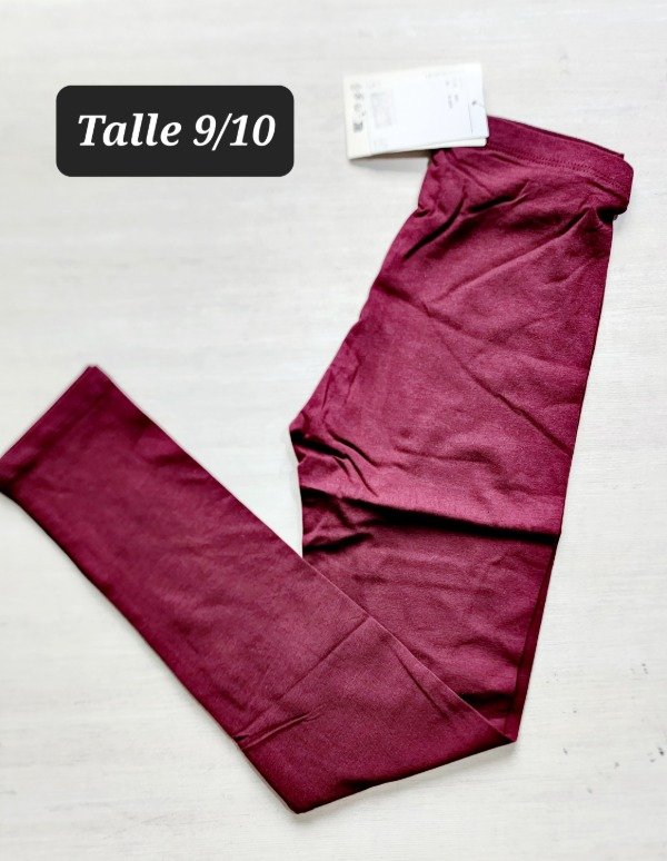 Producto - Calza HyM talle 9/10 bordo