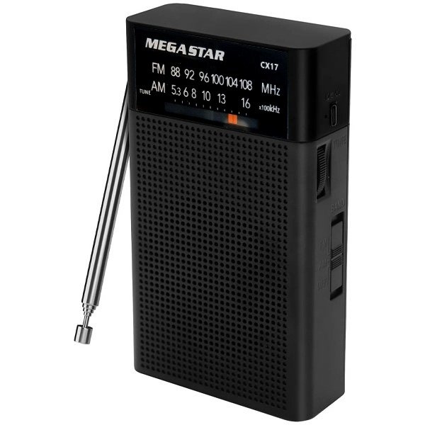 Producto - MegaStar Radio Portatil Cx17 A Pilha Negro