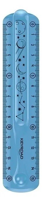 Producto - Regla Flexible Keyroad 15 cm Azul - 1