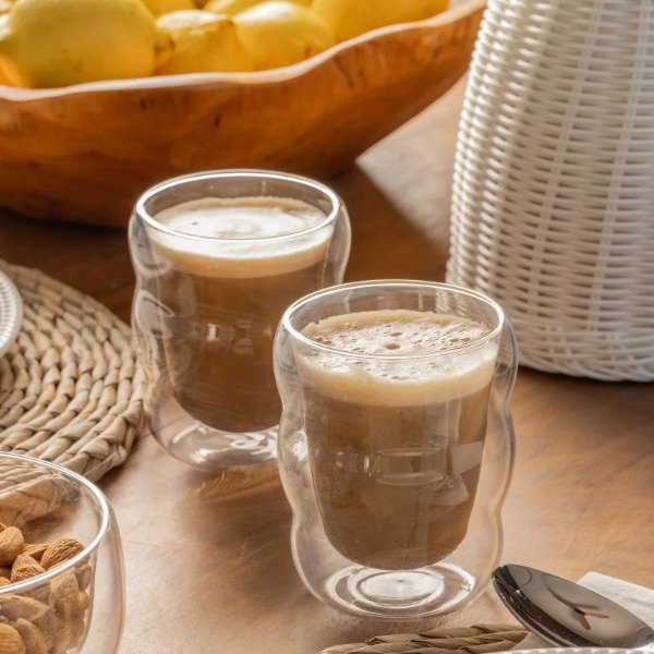 Producto - VASO DOBLE VIDRIO WAVY 400ML