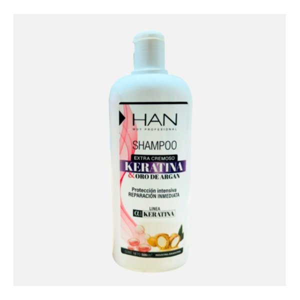 Producto - Shampoo Keratina y Argán 500ml.
