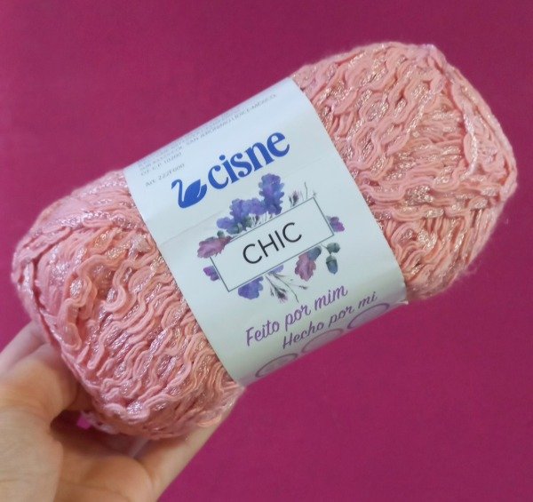 Producto - CISNE CHIC HILADO FANTASÍA COMBO X 6 OVILLOS COLOR 00250-ROSA SALMÓN