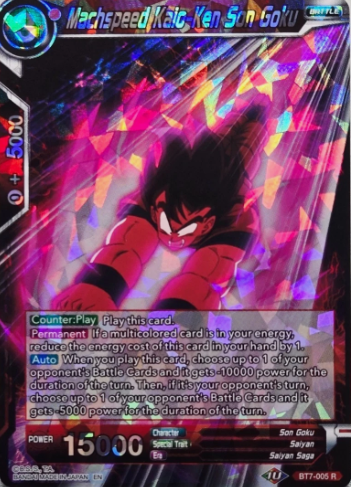 Producto - BT7-005	Machspeed Kaio-Ken Son Goku FOIL - ASSAULT OF THE SAIYANS