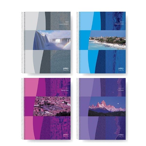 Producto - CUADERNO AVON Ó AMERICA 16/21 C/ESPIRAL x 46 h