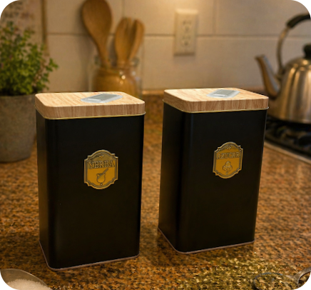 Producto - Dúo Latas Yerba y Azúcar Negro