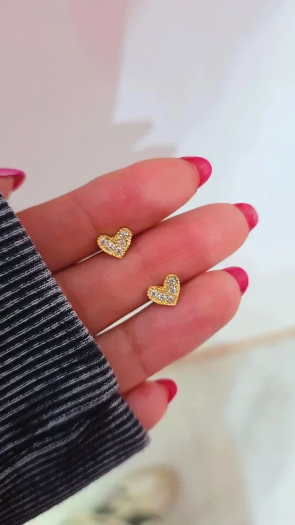 Producto - Aros corazon stras AD