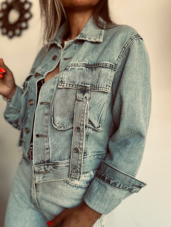 Producto - Campera Jean cargo Katy
