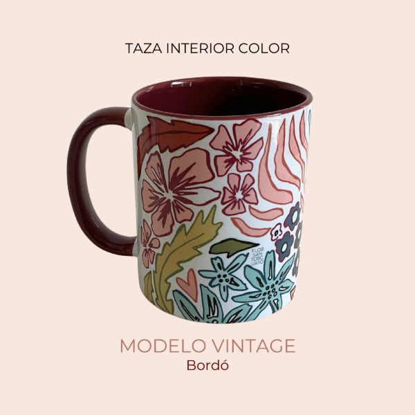 Producto - Taza Modelo Vintage Bordó