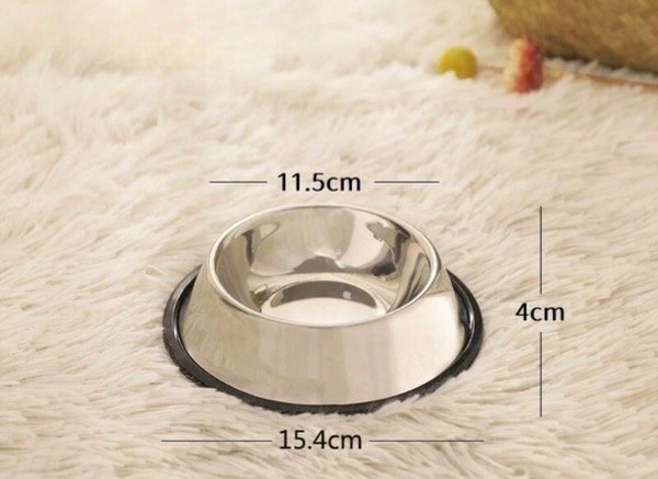 Producto - COMEDERO BEBEDERO DE ACERO INOXIDABLE 16cm
