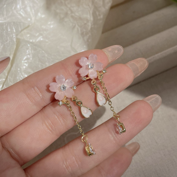 Producto - Aro colgante flor cerezo