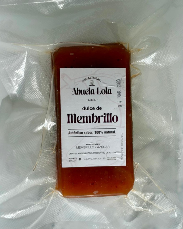 Producto - Dulce de membrillo