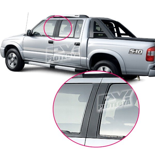 Producto - calcos parantes para chevrolet s10 1998 al 2012 4 pzs centrales