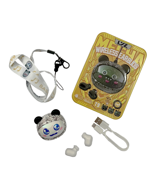 Producto - Auriculares LVZ T9 Wireless Earbuds Kawaii blanco