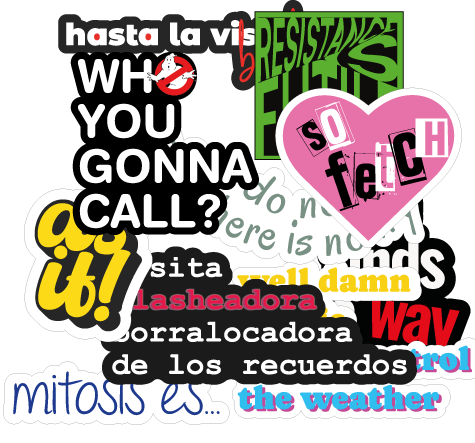 Producto - Stickers de Frases de series y películas