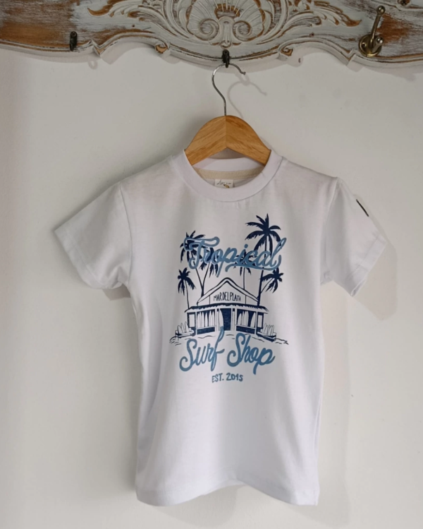 Producto - REMERA NIÑO TROPICAL SURF