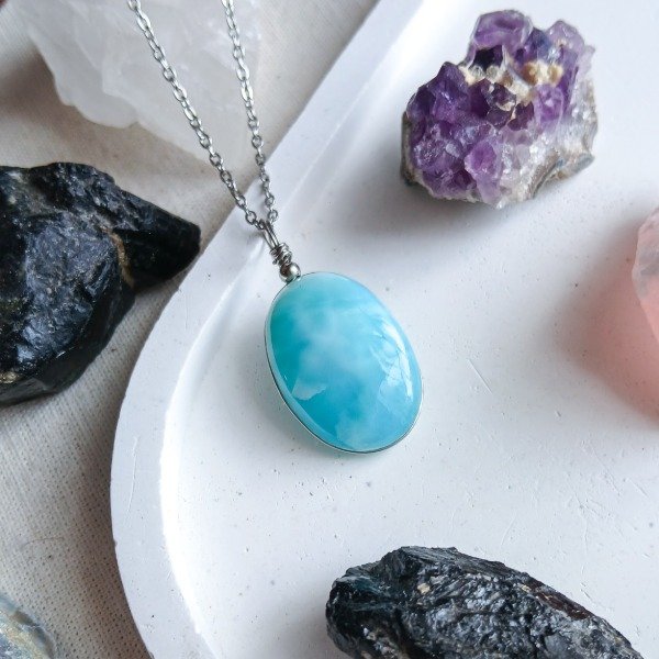 Producto - Collar Larimar Oval