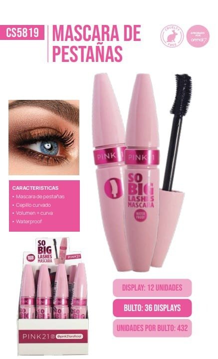 Producto - MASCARA DE PESTAÑAS PINK 21 SO BIG LASHES