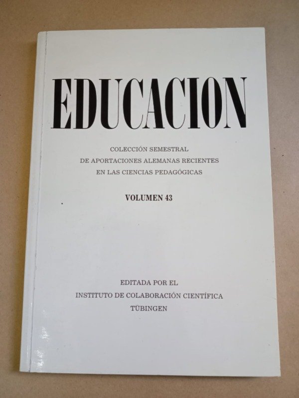 Producto - Educación #43 - Autores varios - Inst. de colaboración científica Tübingen 1991
