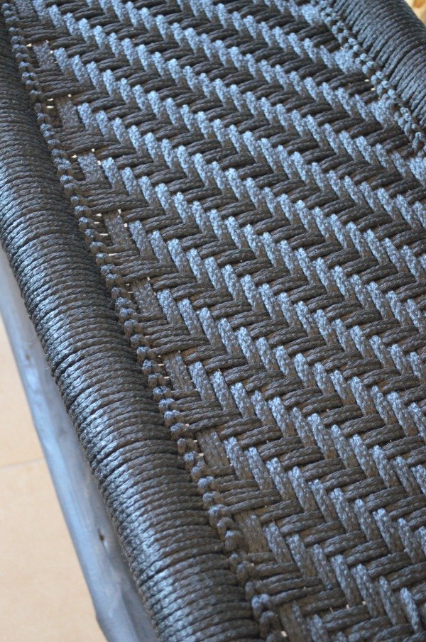 Producto - Banco tejido negro