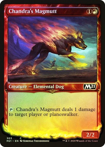Producto - Chandra's Magmutt Showcase Foil  Core Set 2021