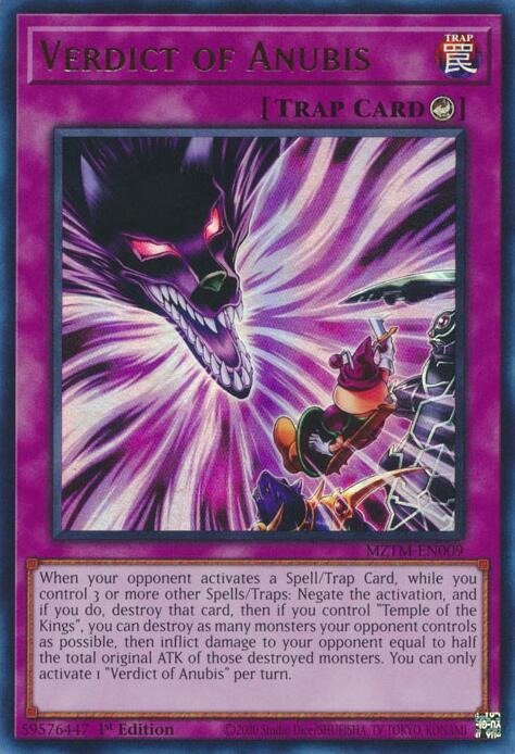 Producto - Verdict of Anubis MZTM-EN009 (ULTRA RARE)