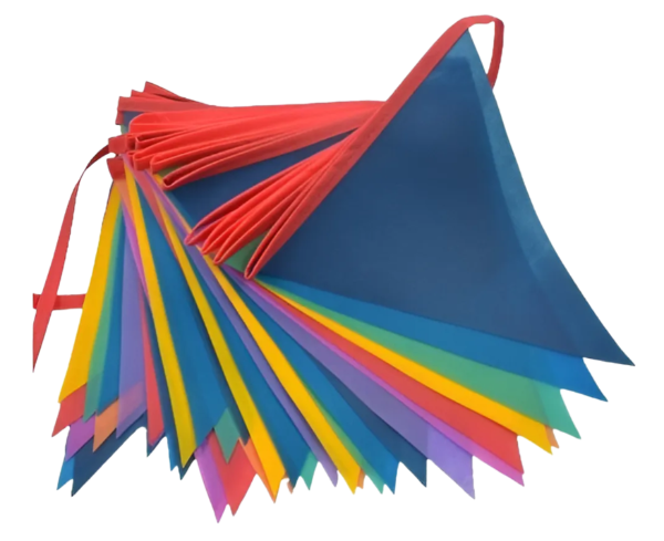 Producto - Banderines de Friselina Multicolor - 10 mts