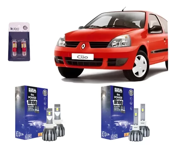 Producto - Kit Cree Led IR100 Luz Baja Y Alta Renault Clio 2003-2012