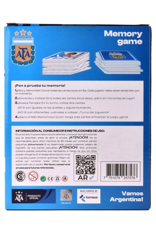 Producto - JUEGO DE LA MEMORIA AFA - 2
