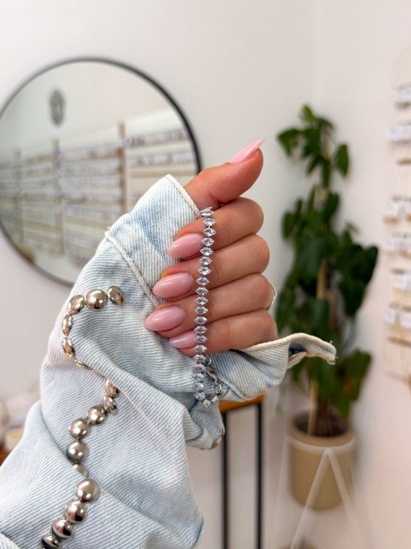 Producto - Pulsera acero quirúrgico gotas rombos