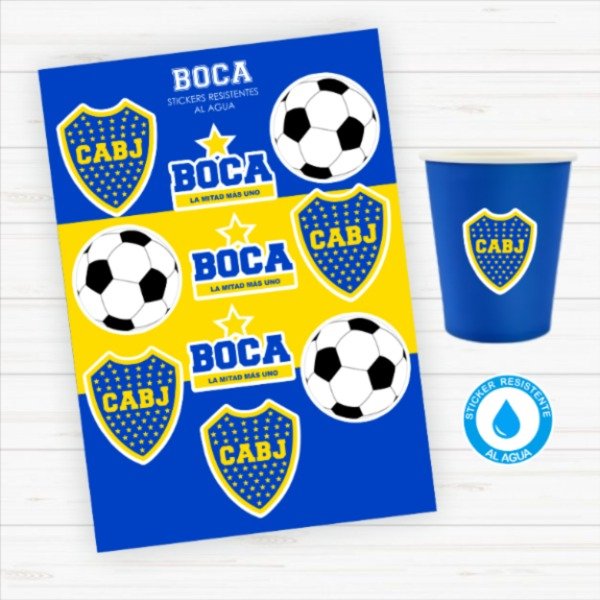 Producto - Sticker Silueta Resistentes al Agua "Boca"