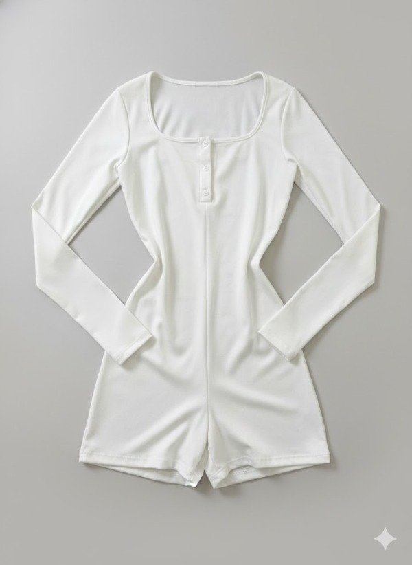 Producto - Catsuit modal blanco