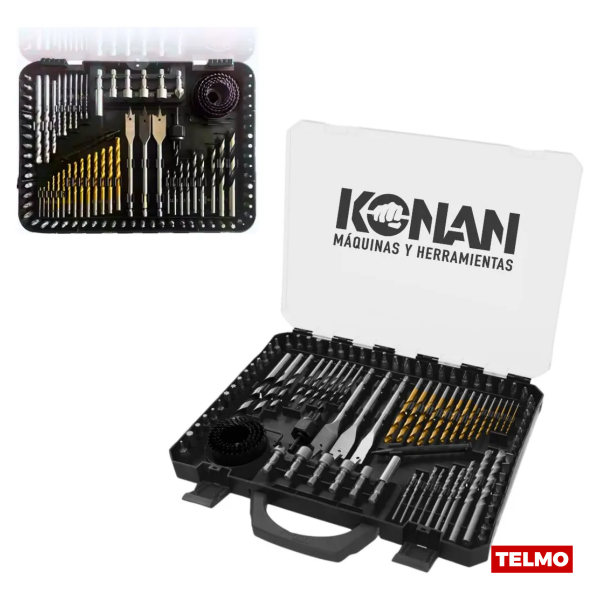 Producto - Set Mechas Puntas Accesorios 100  Piezas KTSET100 - Konan