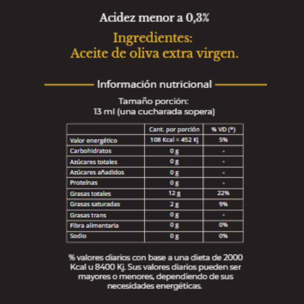 Producto - Aceite de oliva virgen extra - 1