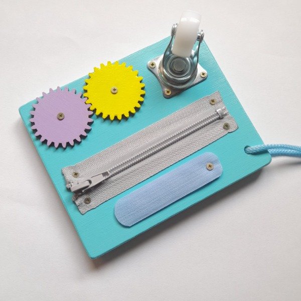 Producto - Mini Tablero Sensorial. Color: Aguamarina