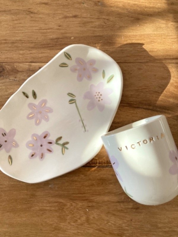 Producto - Set de bandeja y vasito personalizado
