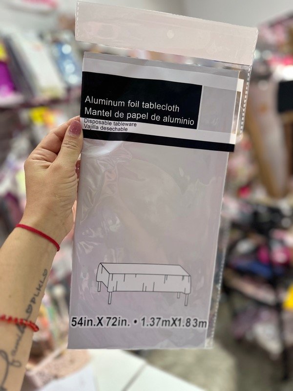 Producto - Mantel descartables metalizado