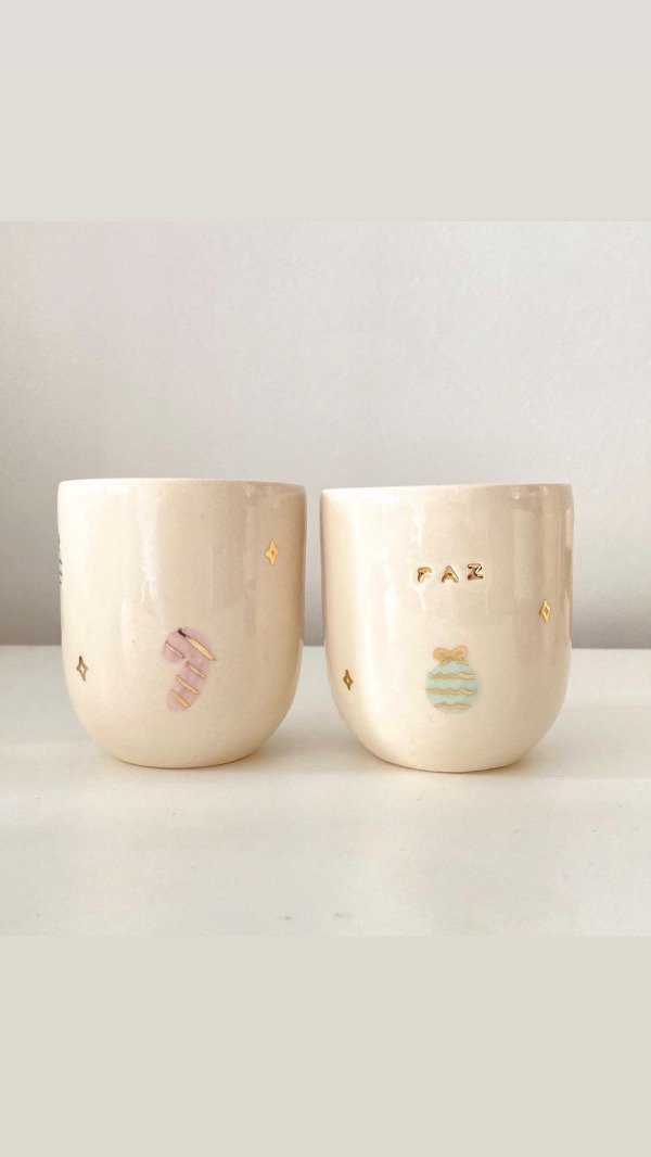 Producto - 5 vasos con oro navidad - 4