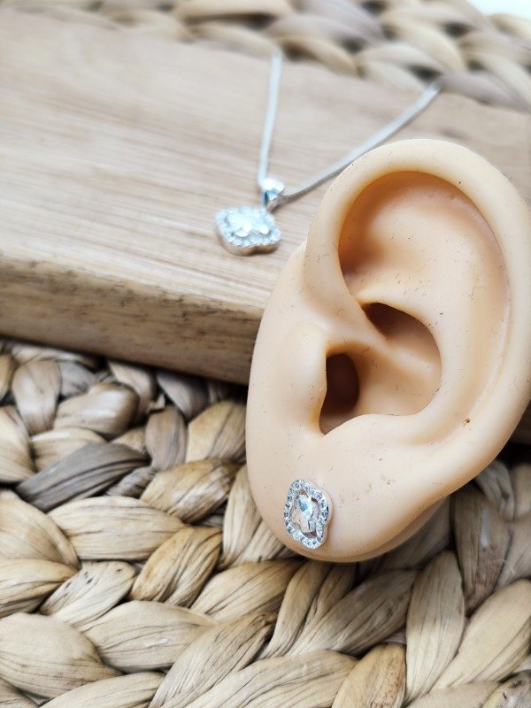 Producto - Conjunto Elena (Aros y dije - No incluye cadena)