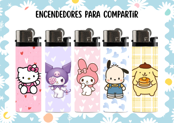 Producto - Set encendedores sanrio (x5)